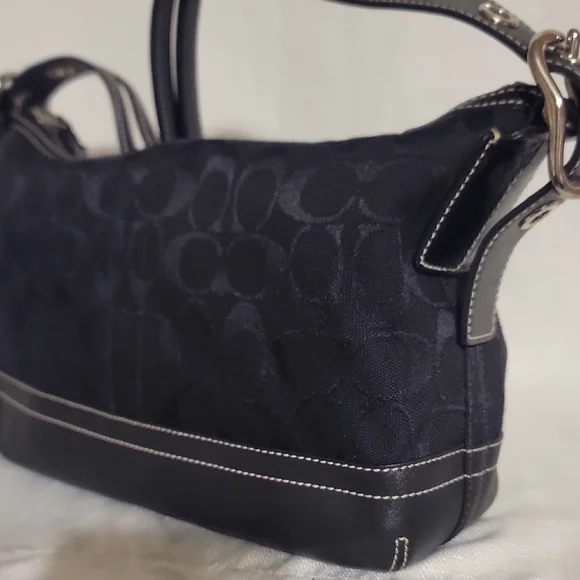 Coach Black Shoulder Bag with Tassel - Picture 4 of 8